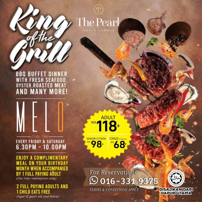 KING OF THE GRILL BBQ BUFFET DINNER